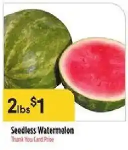 Bashas' Seedless Watermelon offer