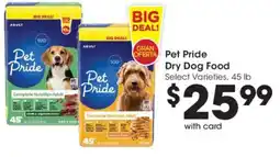 Smith's Pet Pride Dry Dog Food offer
