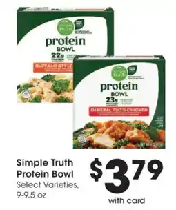 Smith's Simple Truth Protein Bowl offer