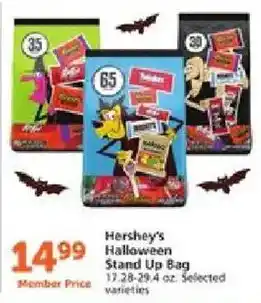 Vons Hershey's Halloween Stand Up Bag offer