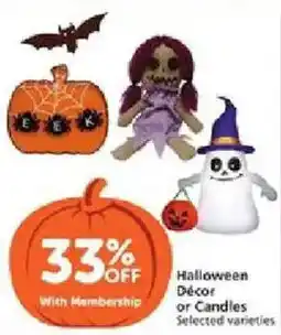 Vons Halloween Décor or Candles offer