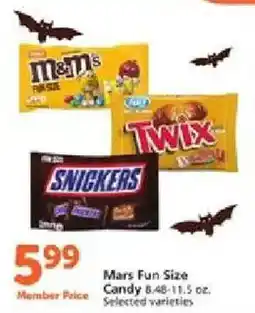 Vons Mars Fun Size Candy offer
