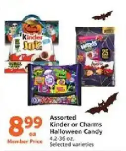 Vons Assorted Kinder or Charms Halloween Candy offer