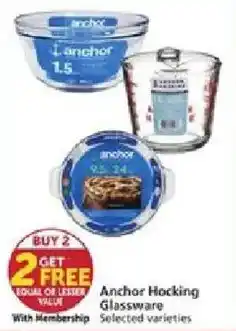 Vons Anchor Hocking Glassware offer