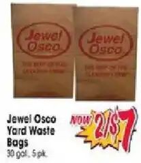 Jewel-Osco Jewel Osco yard waste bags offer