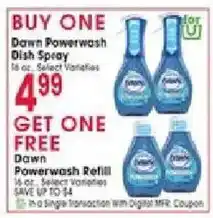 Jewel-Osco Dawn Powerwash Dish Spray offer