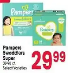 Jewel-Osco Pampers Swaddlers Super offer