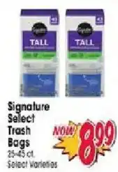 Jewel-Osco Signature Select Trash Bags offer