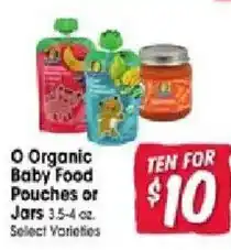 Jewel-Osco O Organic Baby Food Pouches or Jars offer