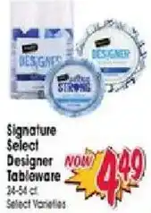 Jewel-Osco Signature Select Designer Tableware offer
