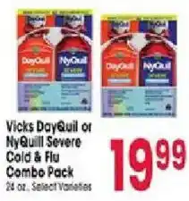 Jewel-Osco Vicks DayQuil or NyQuill Severe Cold & Flu Combo Pack offer