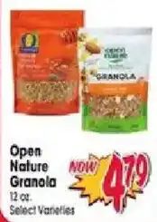 Jewel-Osco Open Nature Granola offer