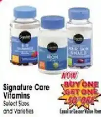 Jewel-Osco Signature Care Vitamins offer
