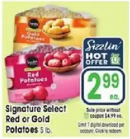Jewel-Osco Signature Select Red or Gold Potatoes offer