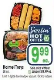 Jewel-Osco Sizzlin' Hormel Trays offer