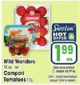 Jewel-Osco Campari tomatoes offer