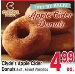 Jewel-Osco Clyde's Apple Cider Donuts offer