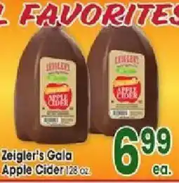 Jewel-Osco Zeigler's Gala Apple Cider offer