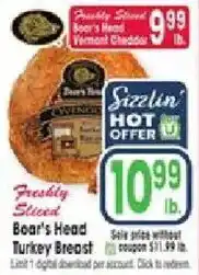 Jewel-Osco Bear's Head turkey breast offer