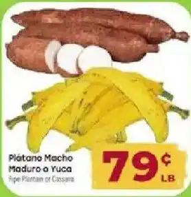 Ripe Plantain or Cassava