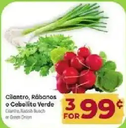 Cardenas Cilantro, Radish or Green Onion offer