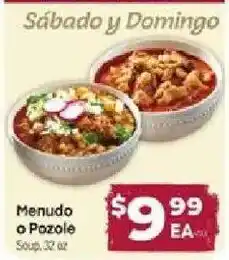 Cardenas Menudo or Pozole offer