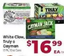 Cardenas White Claw, Truly or Cayman offer