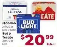 Cardenas Michelob Ultra, Bud or Tecate offer