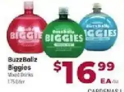 Cardenas BuzzBazl Biggies Mixed Drinks offer