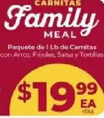 Cardenas Carnitas Family Meal offer