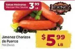 Cardenas Jimenez Chorizos de Puerco offer