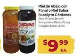 Cardenas Blend of Honey Bee with Honeycomb or Blend of Honey Eucalyptus Flavor offer