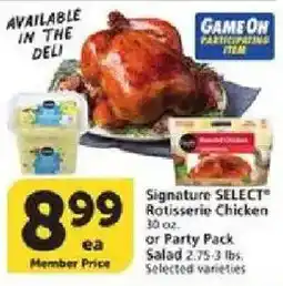 Vons Signature Select Rotisserie Chicken offer
