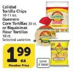 Vons Guerrero Corn Tortillas offer