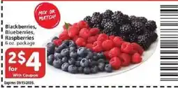 Vons Blackberries, Blueberries, Raspberries offer