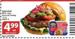 Vons Butterball Ground Turkey offer