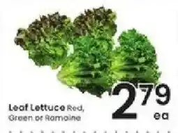 Albertsons Leaf Lettuce Red, Green or Romaine offer