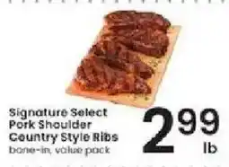 Albertsons Signature Select Pork Shoulder Country Style Ribs offer
