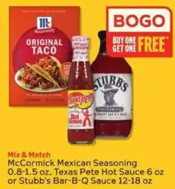 Winn Dixie McCormick Mexican Seasoning offer