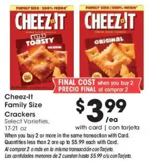 Cheez-It Family Size Crackers