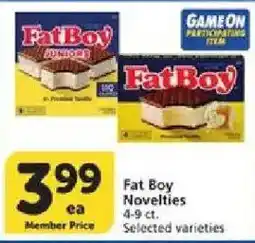 Vons Fat Boy Novelties offer