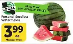 Vons Personal Seedless Watermelon offer