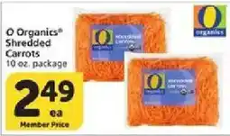 Vons O Organics shredded carrots offer