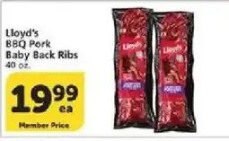 Vons Lloyd's BBQ Pork Baby Back Ribs offer