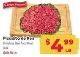 Supermercado El Rancho Cortes Frescos Picadita de Res offer