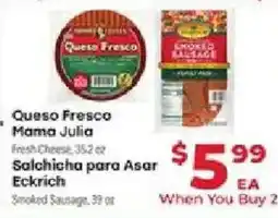 Supermercado El Rancho Queso Fresco Mama Julia offer
