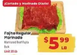 Supermercado El Rancho Fajita Regular Marinada offer