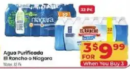 Supermercado El Rancho El Rancho or Niagara Water offer