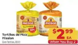 Supermercado El Rancho Mission tortillas de maiz offer