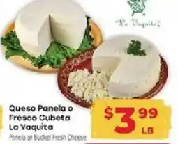 Supermercado El Rancho La Vaquita Panela or Fresco Cubeta offer